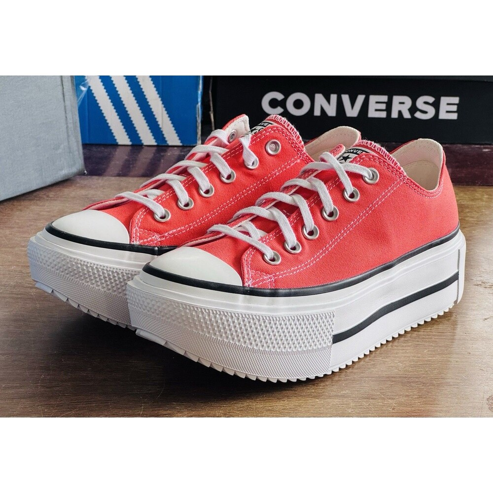 Men’s Size 7.5 Converse Chuck Taylor All Star Lift Double Stack Red A16284C NIB